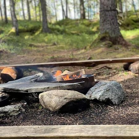 Treetop Ekne - Hytte I Skogen Med Hengebru Hotell Levanger Exteriör bild