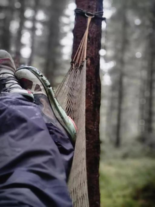 Treetop Ekne - Hytte I Skogen Med Hengebru Hotell Levanger Exteriör bild